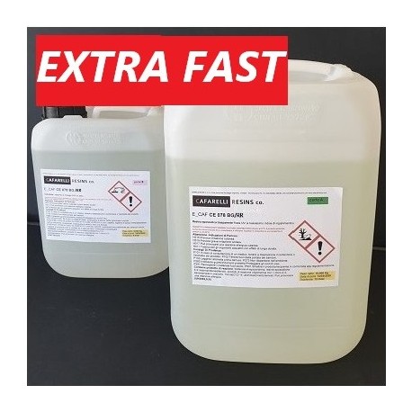 E_CAF CE 078 BG/RR -(indurimento extra rapido) resina epossidica trasparente