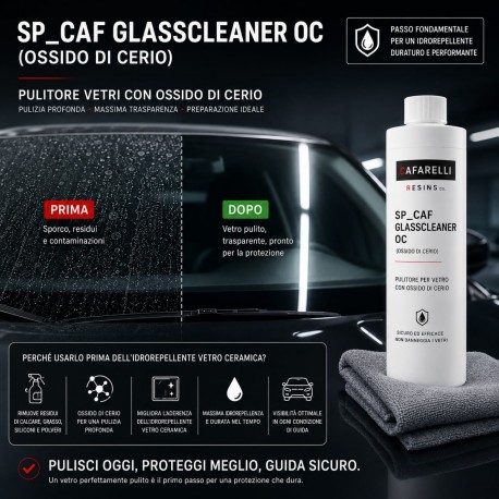 SP_CAF GLASSCLEANER OC (con ossido di cerio)