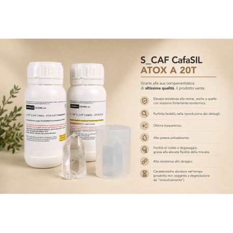 S_CAF CafaSIL - ATOX A 20T - gomma siliconica atossica trasparente