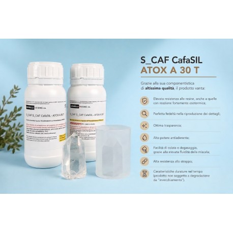 S_CAF CafaSIL - ATOX A 30T - gomma siliconica atossica trasparente